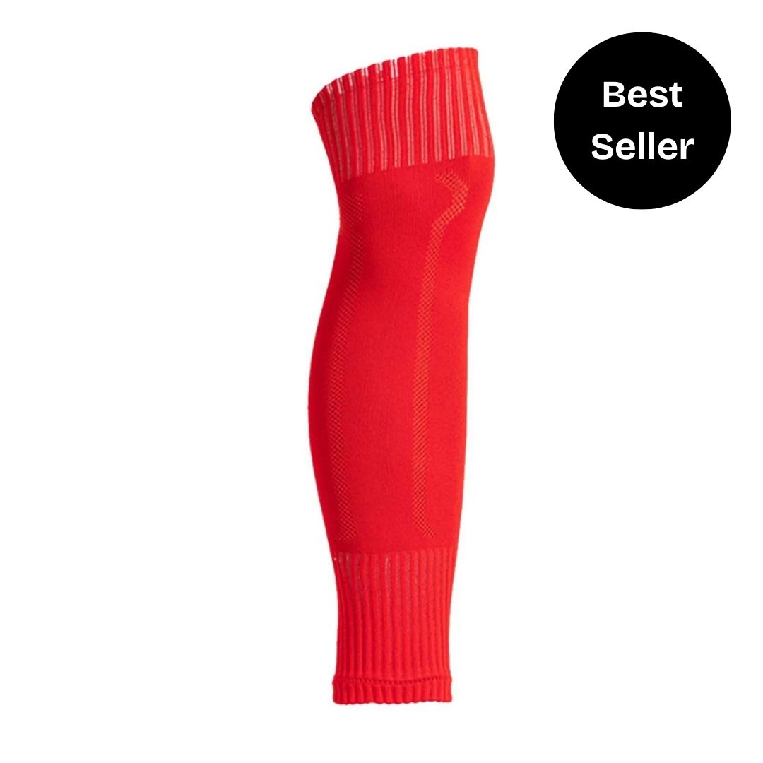 Football Leg Sleeves Socks Red