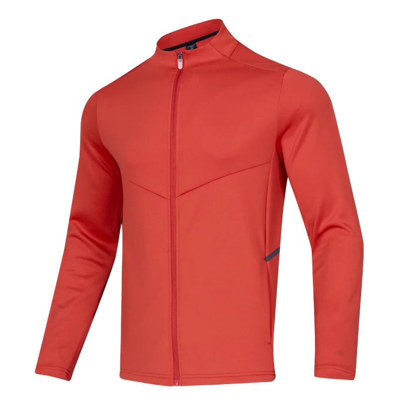 Red FA Full Zip Mid Layer top