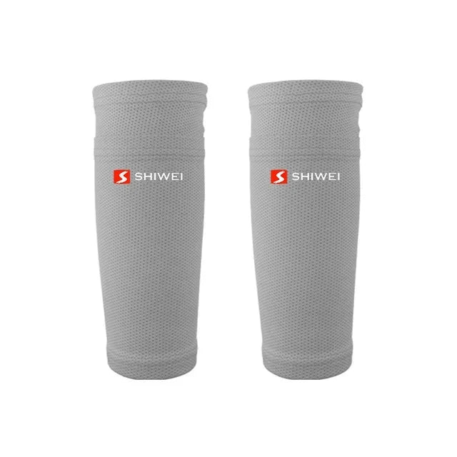 Gray Sleeves for Football Shin Pads