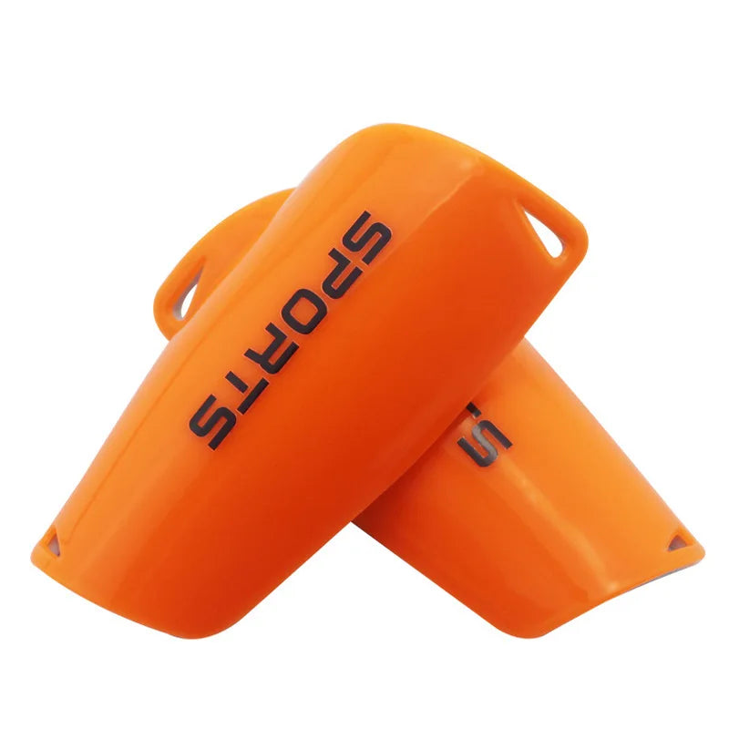 Orange Football Shin Pads