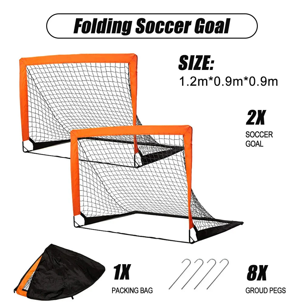 Set Of two Kids Mini Football Match Goal