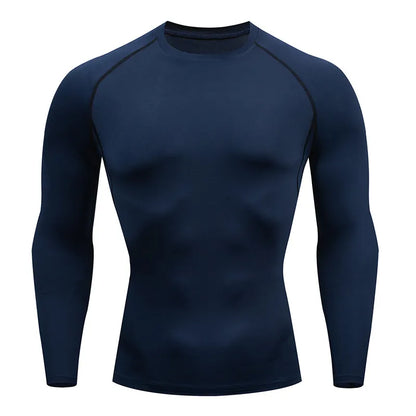 Men's Active Compression Training Top Blue