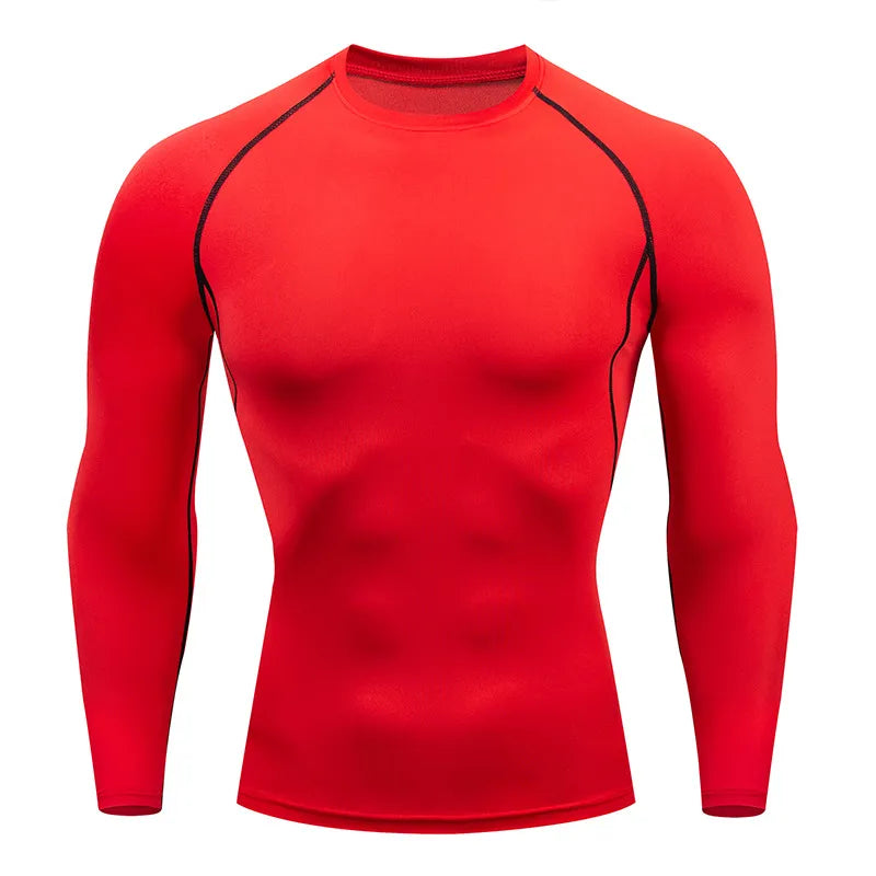 Men's Active Compression Training Top Red