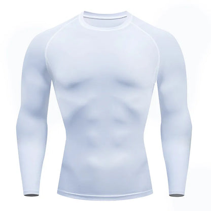 White Men's Active Compression Training Top