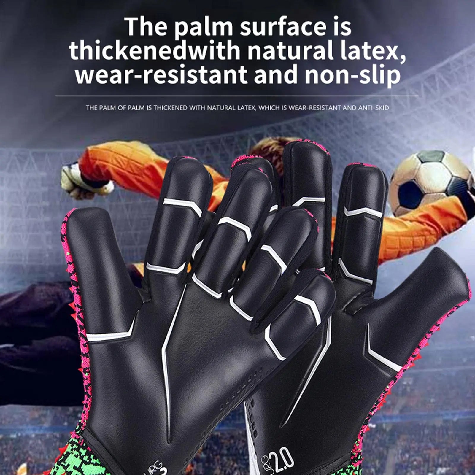 non-slip Mens Goalkeeper Gloves