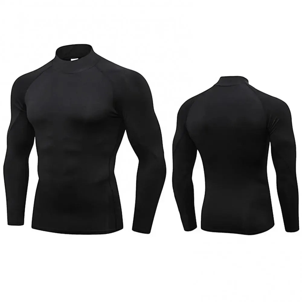 Black Long Sleeve Compression Shirt