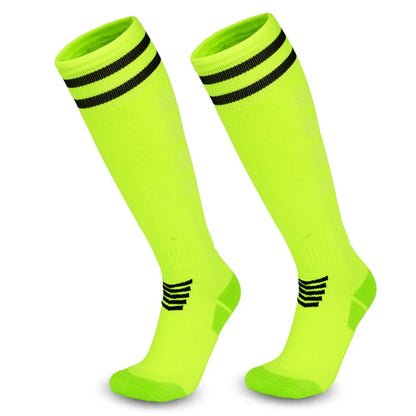 Green Non-Slip Football Socks