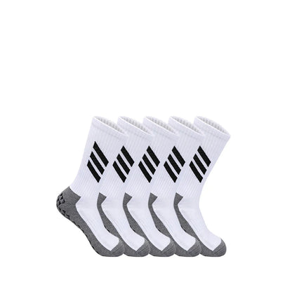 5 Pairs Anti-Slip Football Socks