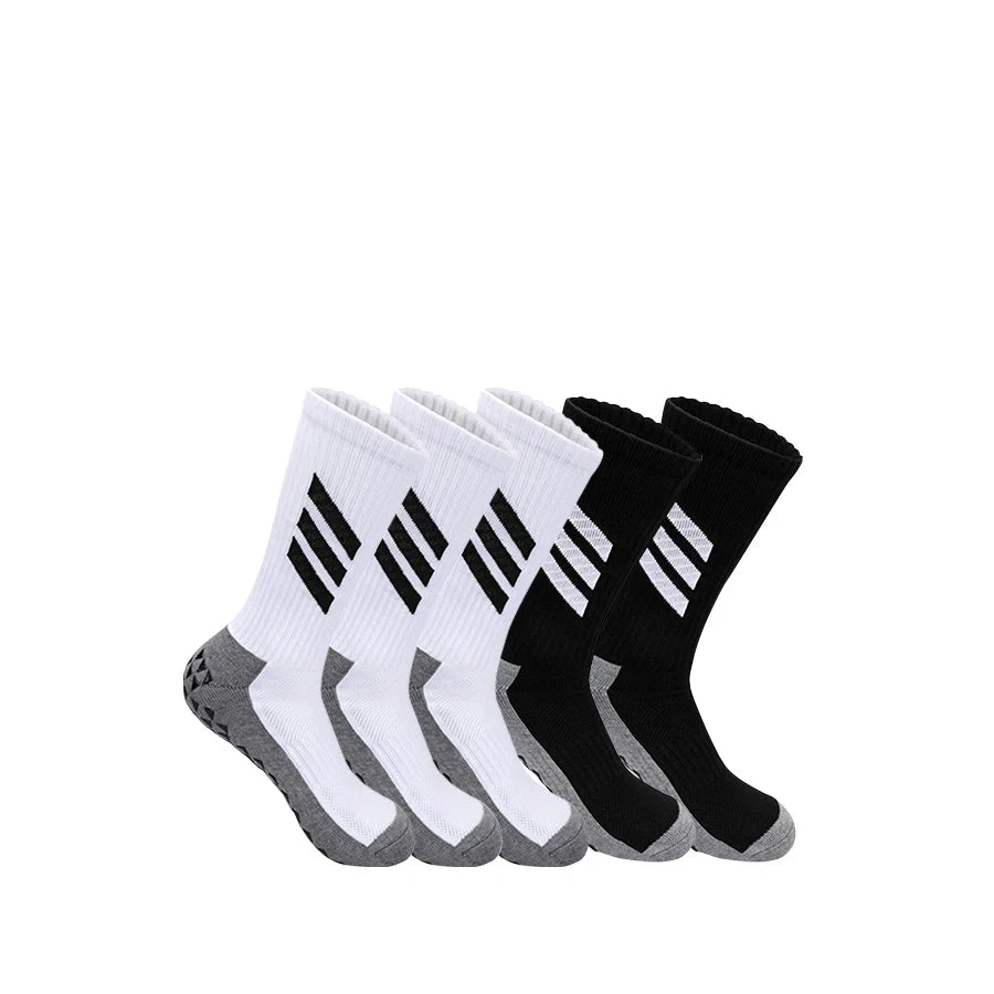 5 Pairs Anti-Slip Football Socks