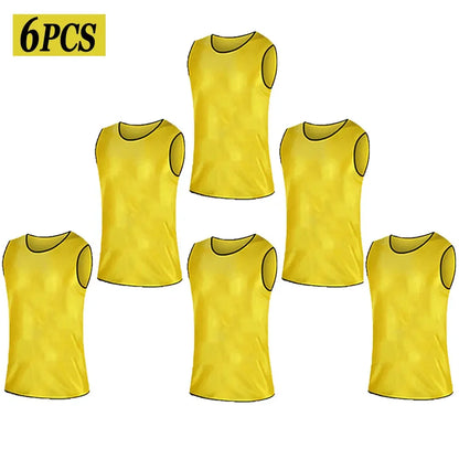  Six Football Training Bibs 