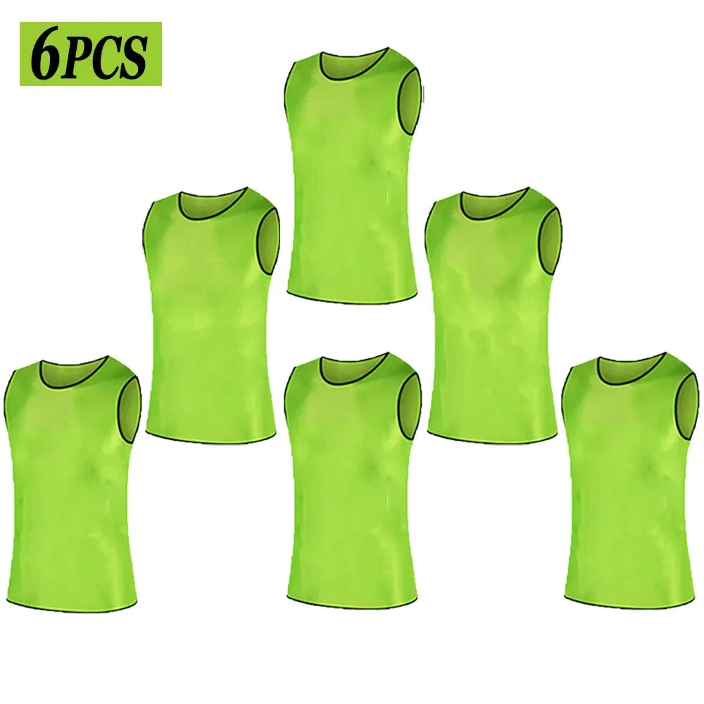 Six Football Training Bibs 