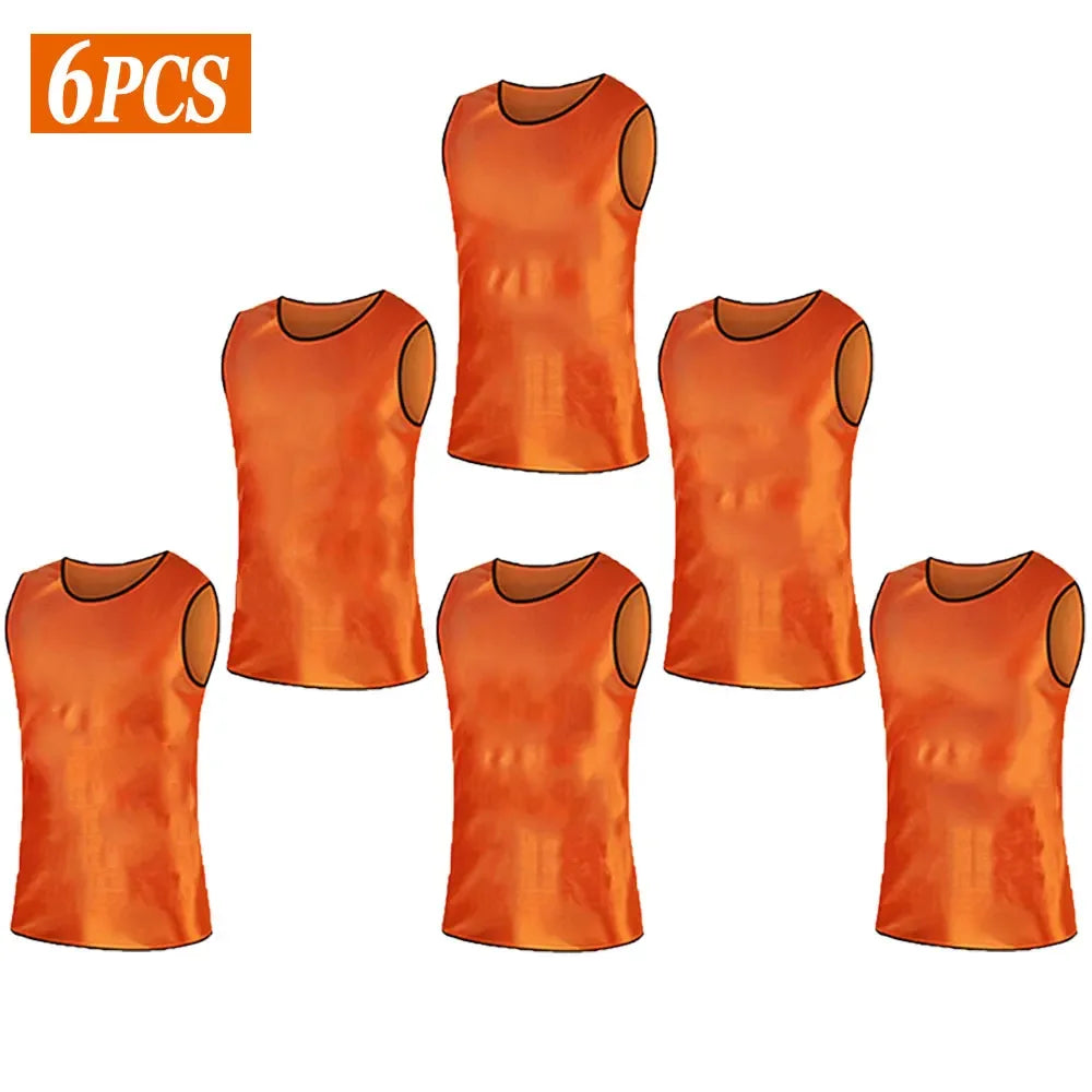  Six Football Training Bibs 