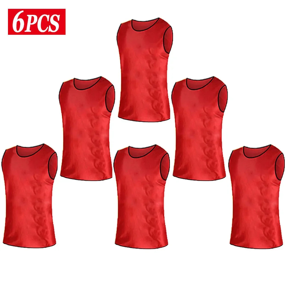  Six Football Training Bibs 