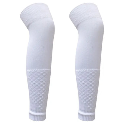 Pair of white Football Leg Sleeves Socks